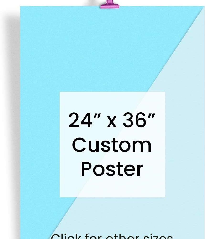 EzPosterPrints - Custom Poster Print - Upload Your Image/Photo - Personalized Photo Prints, Create Your Own Poster - Print Any Photos, Images - 24 X 36 inches